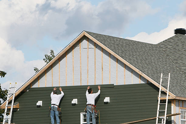 Professional Emergency Siding Repair technician working in Newmanstown, PA